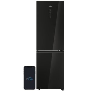 Lodówka HAIER HDR7619DNGB No Frost 192.7cm Czarne szkło klasa D Daylight LED My Zone Plus