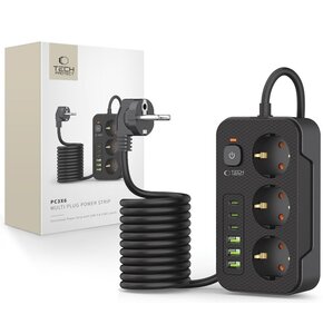 Listwa TECH-PROTECT PC3X6 (2 m) Czarny