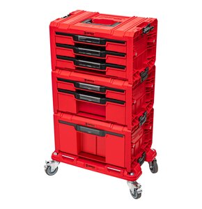 Zestaw skrzynek narzędziowych QBRICK System PRO Drawer Workshop SET 6 2.0 Ultra HD Czerwony