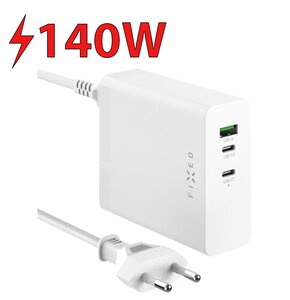 Ładowarka sieciowa FIXED Charging Station 140W Biały