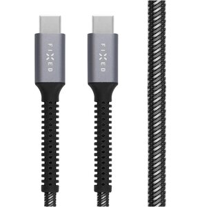 Kabel USB-C - USB-C FIXED Armor 240W 1.2 m Szary
