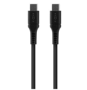 Kabel silikonowy USB-C - USB-C FIXED 60W 2 m Czarny