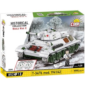 Klocki plastikowe COBI Historical Collection World War II T-34/76 mod 1941/42 COBI-2595