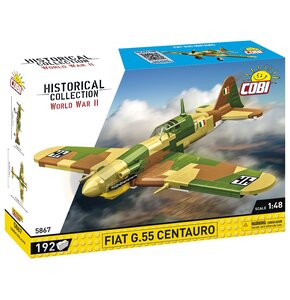 Klocki plastikowe COBI Historical Collection World War II Fiat G.55 Centaurio COBI-5867