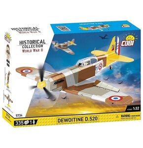 Klocki plastikowe COBI Historical Collection World War II Dewoitine D.520 COBI-5734