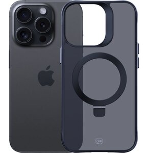 Etui 3MK Smoke Case Mag & Stand do Apple iPhone 16 Pro Czarny