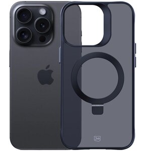 Etui 3MK Smoke Case Mag & Stand do Apple iPhone 15 Pro Max Czarny