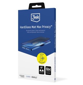 Szkło hartowane 3MK HardGlass Matt Max Privacy do Apple iPhone 14 Pro