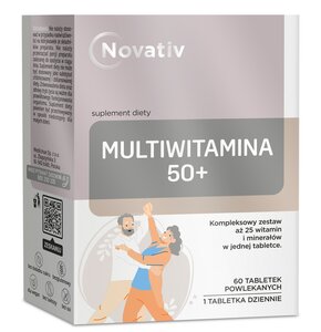 Kompleks witamin i minerałów NOVATIV 50+ (60 tabletek)
