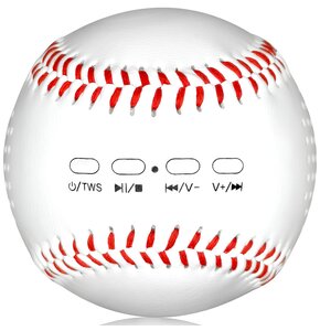 Głośnik mobilny MUSIC ANGEL Piłka do baseball Biały