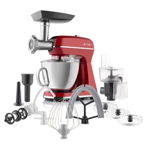 Robot kuchenny planetarny ETA Gratus Storio II 204390020 1200W z maszynką do mięsa Czerwony