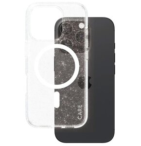 Etui PANZERGLASS Care Flagship Star Lit MagSafe do Apple iPhone 16 Pro Przezroczysto-biały