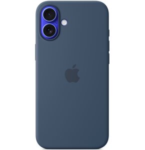 Etui APPLE Silicone Case MagSafe do iPhone 16 Plus Denim