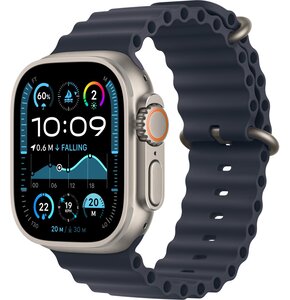Apple Watch Ultra 2 GPS + Cellular 49mm koperta tytanowa (naturalny) + pasek Ocean (granatowy)