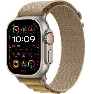Apple Watch Ultra 2 GPS + Cellular 49mm koperta tytanowa (naturalny) + opaska Alpine M (beżowy)
