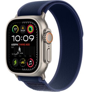 Apple Watch Ultra 2 GPS + Cellular 49mm koperta tytanowa (naturalny) + opaska Trail rozmiar S/M (niebieski)