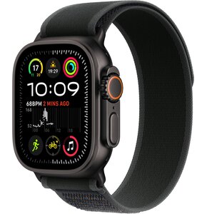Apple Watch Ultra 2 GPS + Cellular 49mm koperta tytanowa (czarny) + opaska Trail rozmiar M/L (czarny)