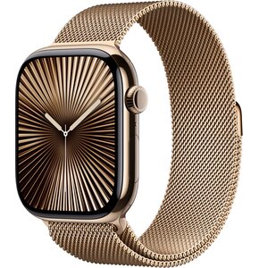 Apple Watch 10 GPS + Cellular 46mm koperta z tytanu (złoty) + bransoleta mediolańska rozmiar M/L (złoty)