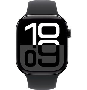 Apple Watch 10 GPS 46mm koperta z aluminium (onyks) + pasek sportowy rozmiar M/L (czarny)