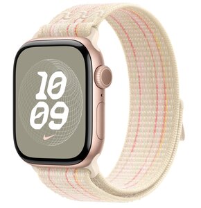 Pasek do Apple Watch Nike (38/40/41mm) Księżycowa poświata/różowy