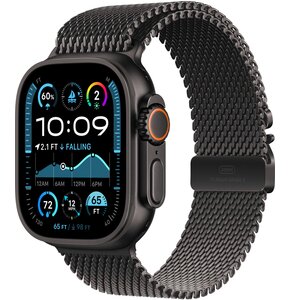Bransoleta mediolańska do Apple Watch (44/45/46/49mm) L Czarny