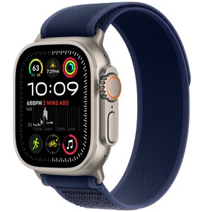 Pasek do Apple Watch (44/45/46/49mm) M/L Niebieski (Tytan naturalny)