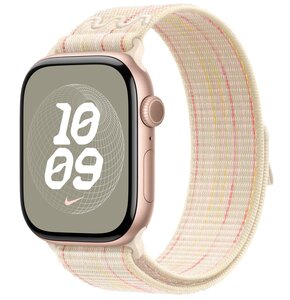 Pasek do Apple Watch Nike (44/45/46/49mm) Księżycowa poświata/różowy