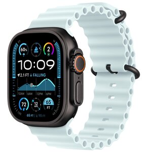 Pasek do Apple Watch (44/45/46/49mm) Mroźny błękit (Tytan czarny)