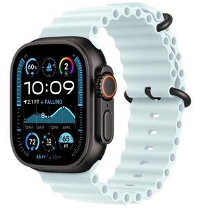 Przedłużenie paska do Apple Watch (44/45/46/49mm) Mroźny błękit (Tytan czarny)