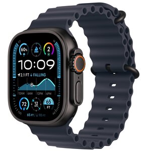 Pasek do Apple Watch (44/45/46/49mm) Granatowy (Tytan czarny)