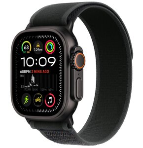 Pasek do Apple Watch (44/45/46/49mm) M Czarny (Tytan czarny)