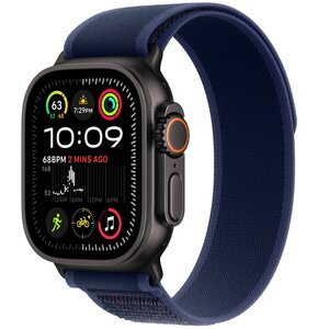 Pasek do Apple Watch (44/45/46/49mm) S Niebieski (Tytan czarny)