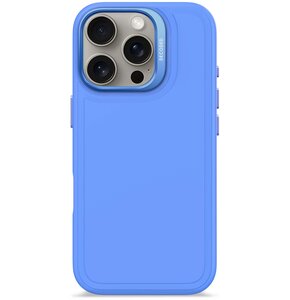 Etui DECODED Silicone Stacks MagSafe do Apple iPhone 16 Pro Niebieski