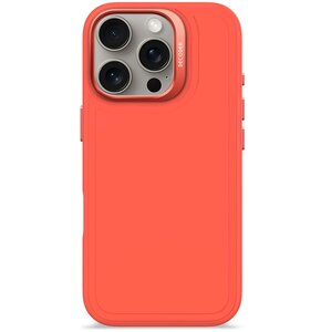 Etui DECODED Silicone Stacks MagSafe do Apple iPhone 16 Pro Pomarańczowy