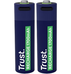 Akumulatorki AA 1700 mAh USB-C TRUST (2 szt.)
