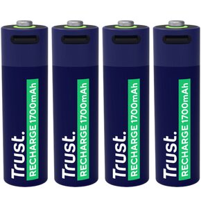 Akumulatorki AA 1700 mAh USB-C TRUST (4 szt.)