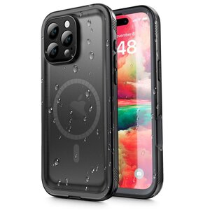 Etui wodoodporne TECH-PROTECT ShellBox MagSafe IP68 do Apple iPhone 16 Pro Czarny