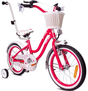 Rower dziecięcy SUN BABY Heart Bike 14 cali dla dziewczynki Malinowy
