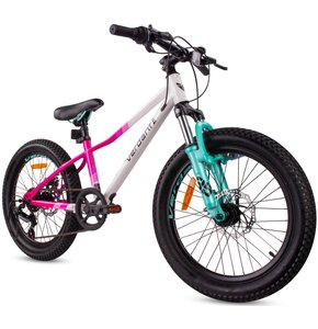 Rower dziecięcy SUN BABY Verdant Calix 20 dla dziewczynki Biało-różowo-miętowy