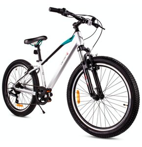 Rower młodzieżowy SUN BABY Verdant Juniper 24 cale dla chłopca Srebrny