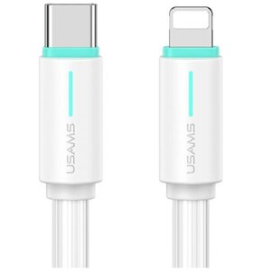 Kabel USB-C - Lightning USAMS SJ735USB02 30W 1 m Biały