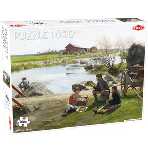Puzzle TACTIC Lovers A Rest on the Way to the Fair 56244 (1000 elementów)