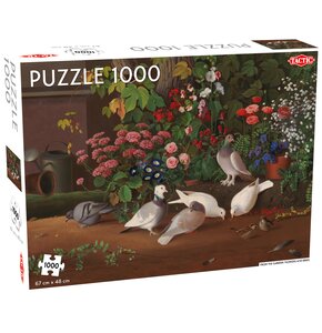 Puzzle TACTIC Lovers From the Garden Flowers and Birds 55246 (1000 elementów)
