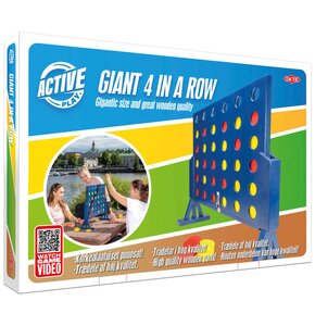 Gra plenerowa TACTIC Active Play Drewniane 4 w rzędzie XXL Gigant 56332
