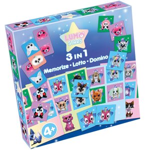 Gra towarzyska TACTIC Lumo Stars Memo Lotto Domino 56707