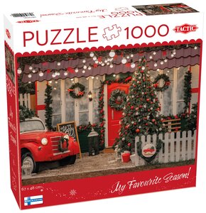 Puzzle TACTIC Lovers Christmas Porch 59606 (1000 elementów)