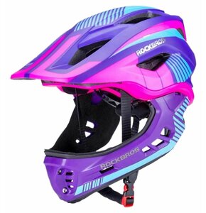 Kask rowerowy ROCKBROS TT-32SBPP-S Fioletowo-różowy dla Dzieci (rozmiar S)