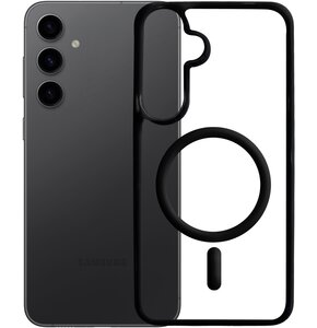 Etui XLINE MagSystem Satin Guardx do Samsung Galaxy S24 FE Przezroczysto-czarny