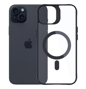 Etui XLINE MagSystem Satin Guardx do Apple iPhone 15 Przezroczysto-czarny