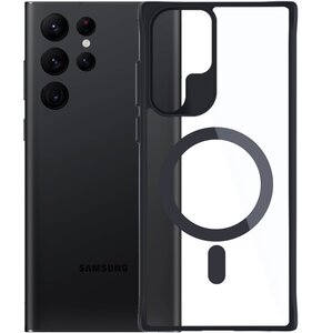 Etui XLINE MagSystem Satin Guardx do Samsung Galaxy S24 Ultra Przezroczysto-czarny